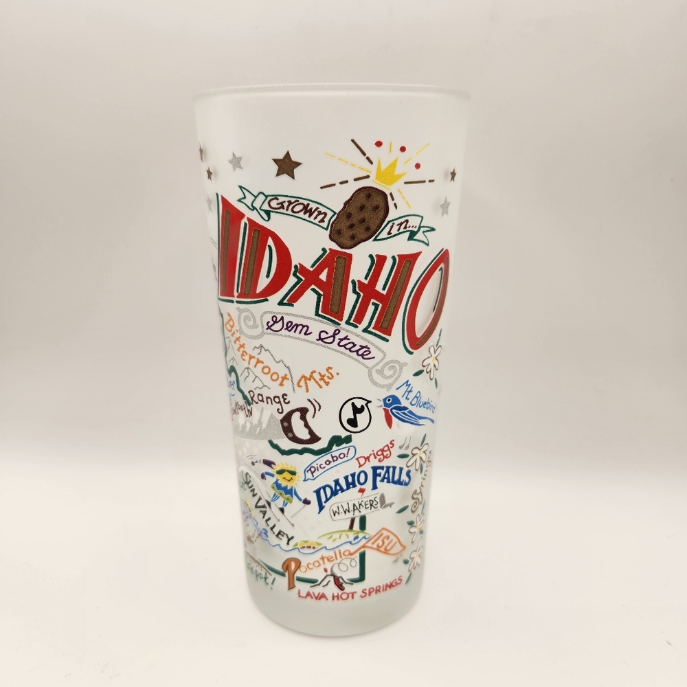 Catstudio Idaho‎ Drinking Glass 15oz Frosted State Geography Collection